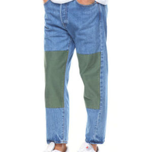 Levi's Altered Drop Crop Button Fly Tapered Jeans